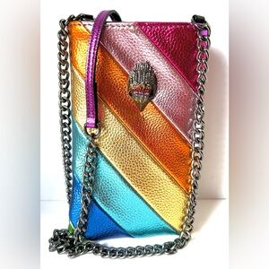 NWOT Phone Crossbody Bag . Metallic Multi-Colors (Design Inspired)